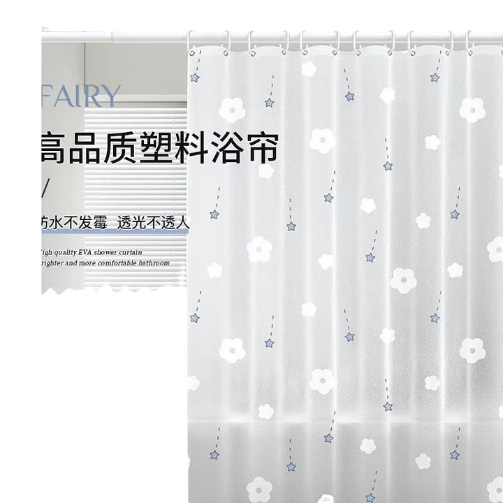 Delicate Floral Pattern Shower Curtain Stornfield