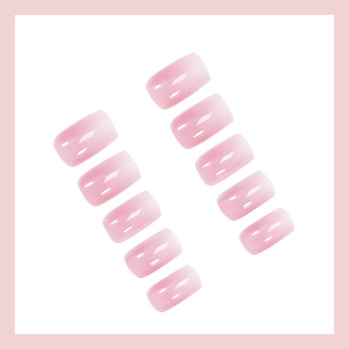 Acrylic nail set with luxurious French tips and elegant shine Stornfield