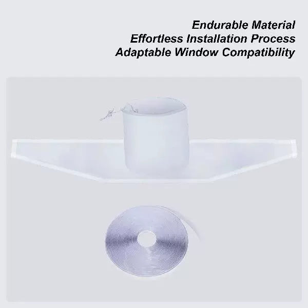 Unisex One Size Downpipe Rain Deflector Splash Guard with Adjustable Central Sleeve and Flexible PVC Drainage Track Stornfield