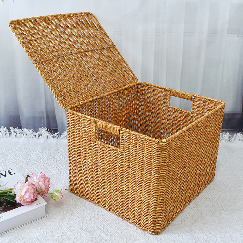 Woven Storage Cube with Lid Stornfield