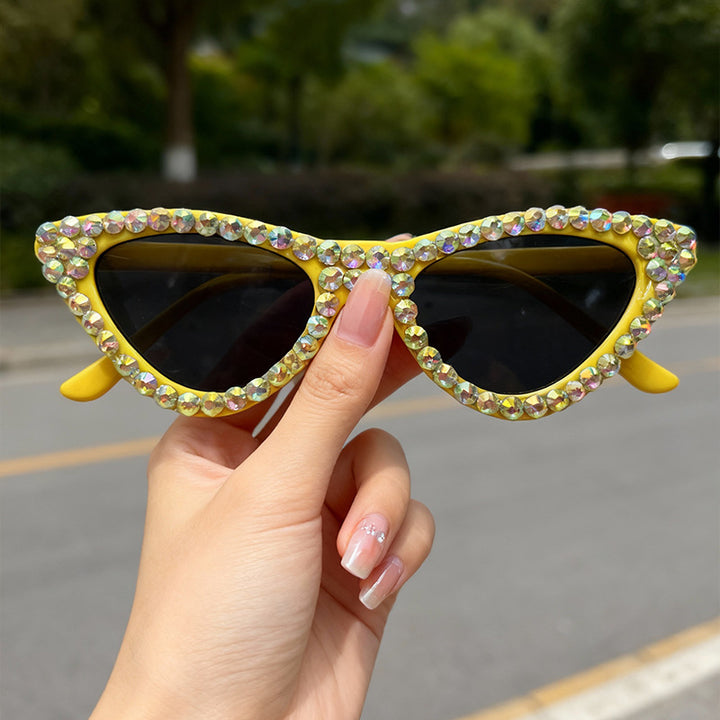 Glamorous Rhinestone-Accented Cat-Eye Sunglasses Stornfield