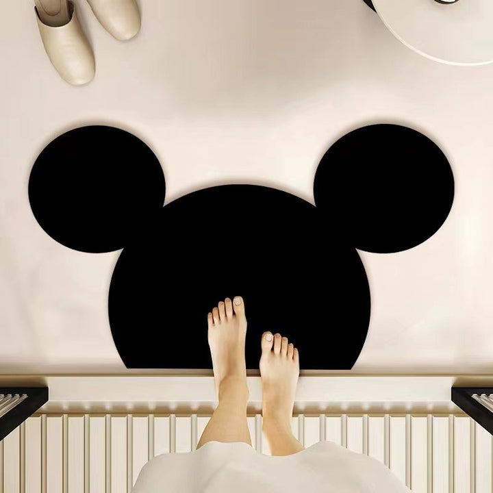 Cartoon Mouse-Themed Mat for Home Decor