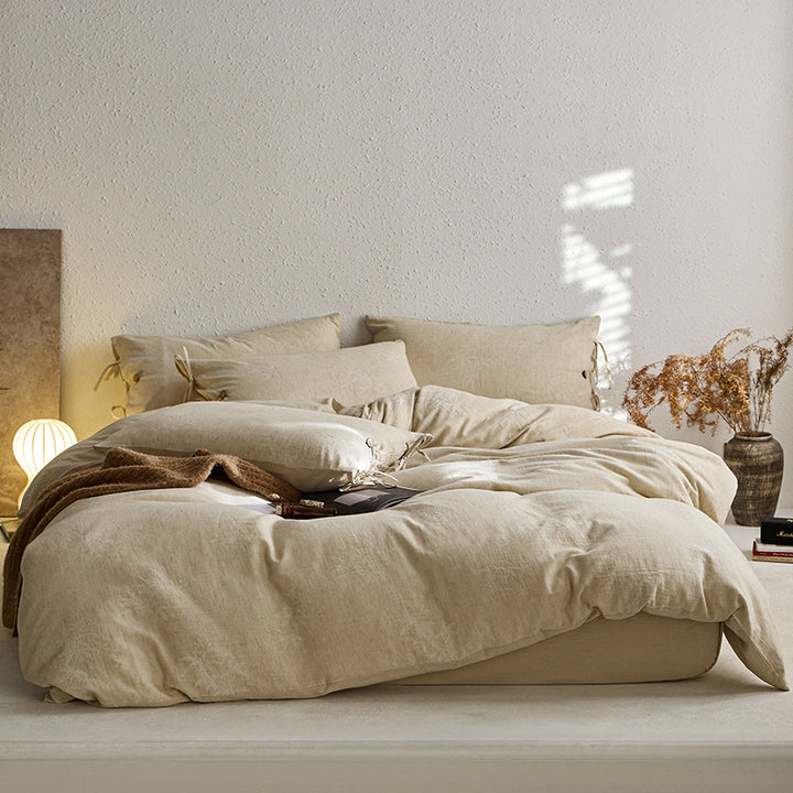 Washed Linen Duvet Cover Set