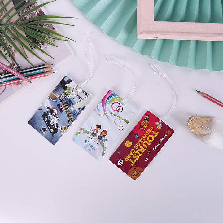 durable PVC luggage tag set with transparent loop Stornfield