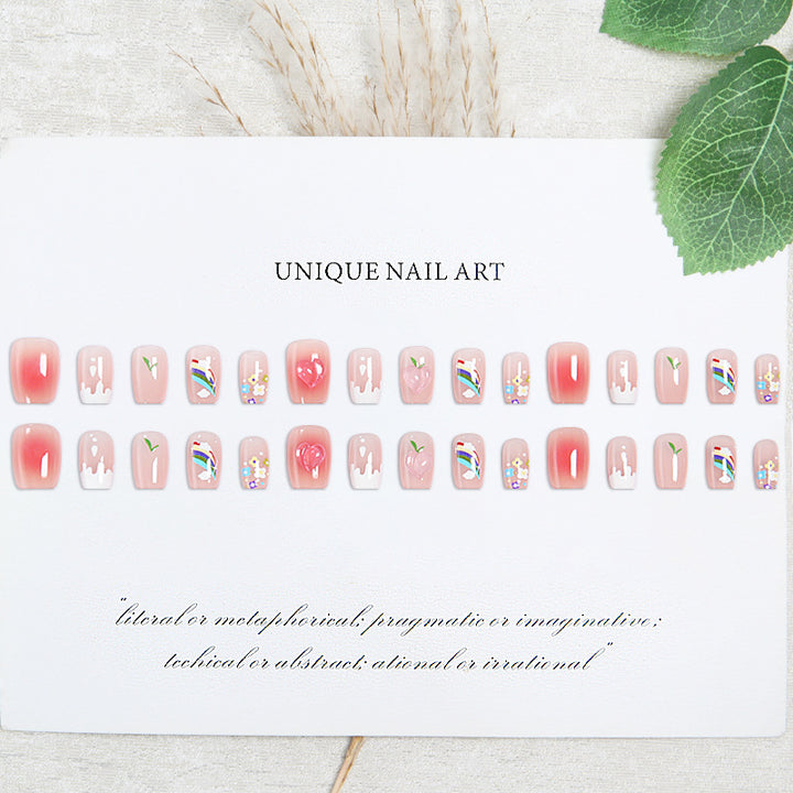 Creative nail art set with colorful fruit motifs and stylish designs Stornfield
