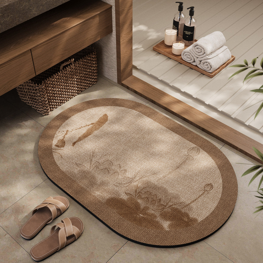 Artistic Textured Bath Mat
