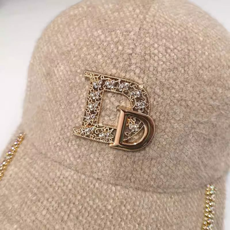 Women's Luxurious Embellished Wool Baseball Cap Stornfield