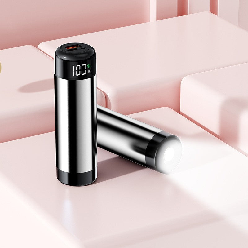 Power bank with digital charging display and integrated flashlight Stornfield