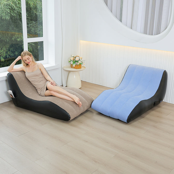 Women Comfortable Inflatable Relax Lounge Chair with Ergonomic Backrest Stornfield