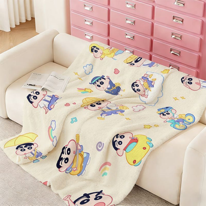 Cartoon Character Fleece Throw Blanket