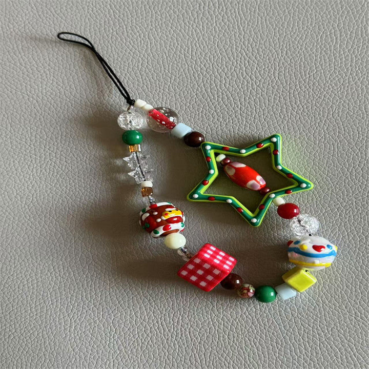 Festive Beaded Charm Phone Lanyard Stornfield