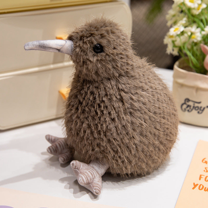 Realistic Plush Kiwi Bird Soft Toy with Weighted Base and Ultra-Soft Fur Stornfield