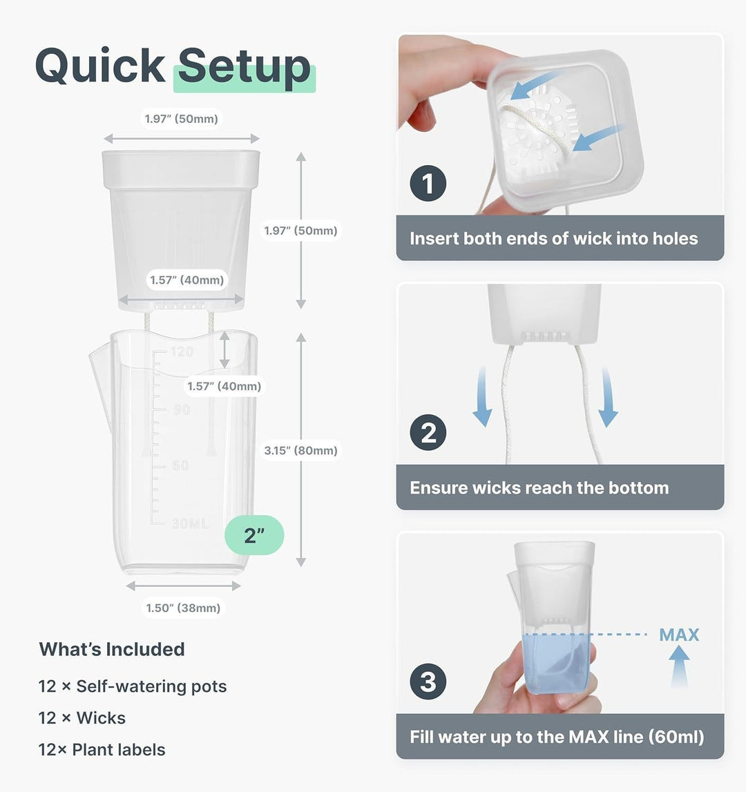 Self-Watering Seed Starter Pot System Stornfield