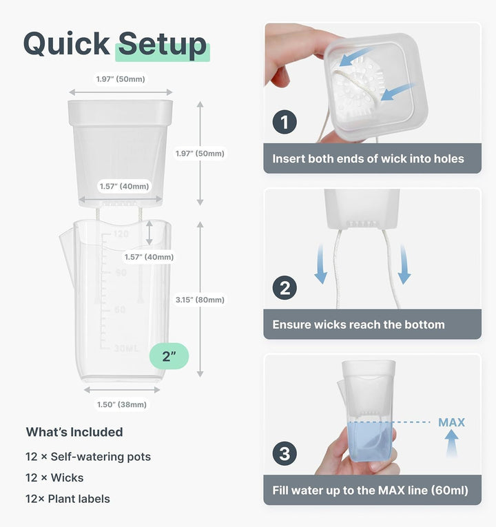 Self-Watering Seed Starter Pot System Stornfield