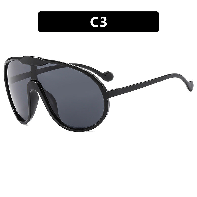 Women's futuristic transparent sunglasses with elegant shape Stornfield
