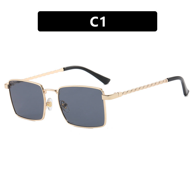 Women's square sunglasses with elegant metal frame Stornfield