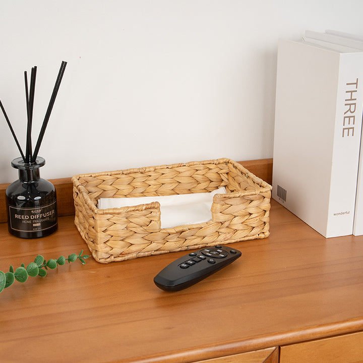 Handcrafted Natural Wicker Organizer Stornfield