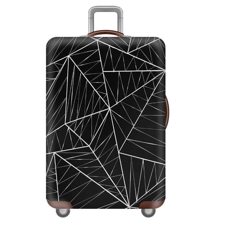 Unisex non-elastic suitcase cover with tropical leaf pattern, stretch protective cover for hard shell and soft case Stornfield