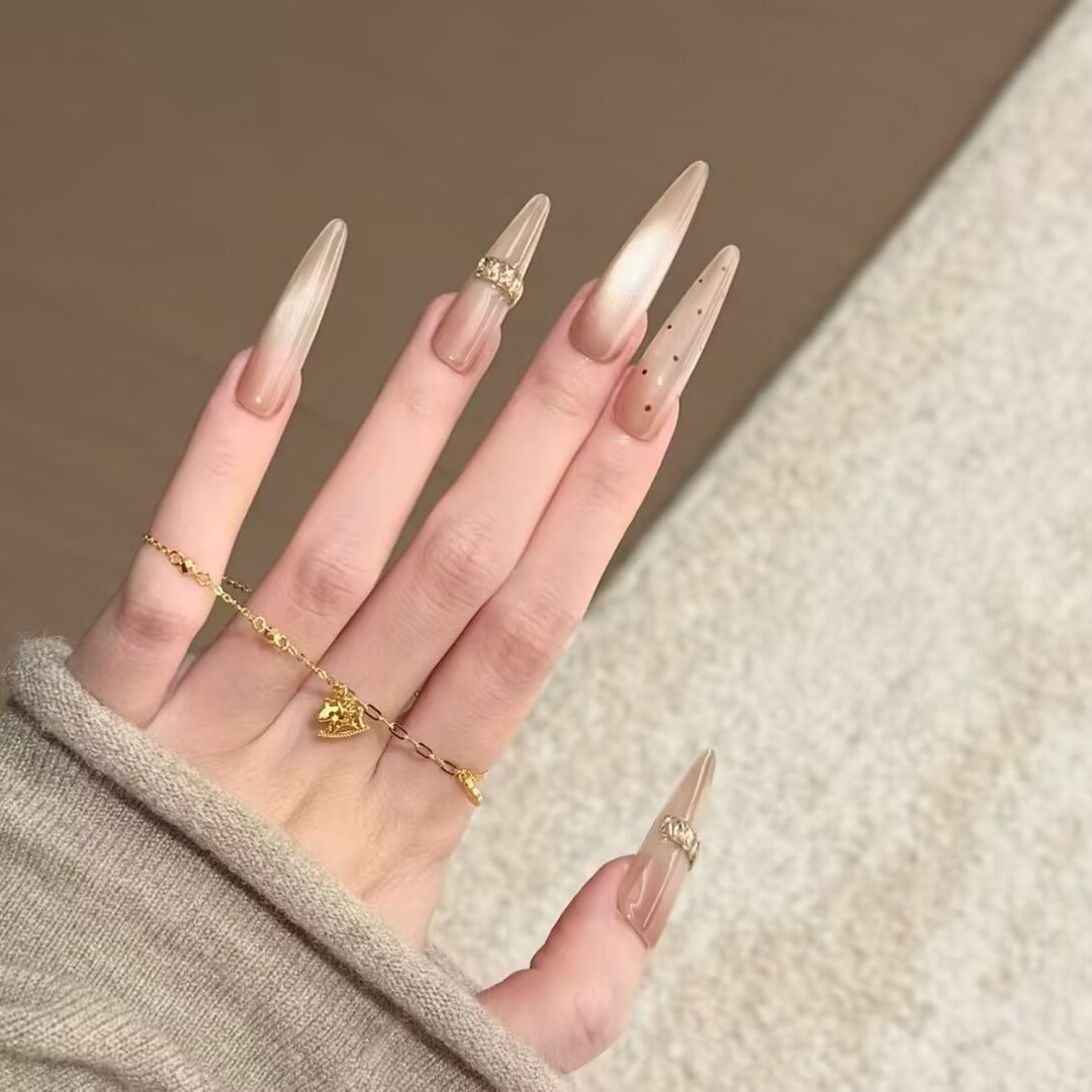 Premium Stiletto Press-On Nail Extensions Stornfield