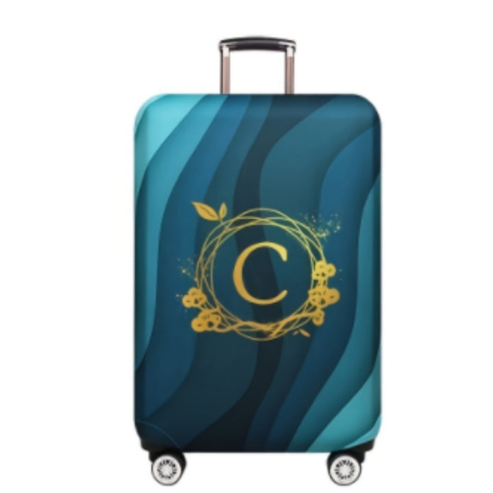 Women's Hard Shell Suitcase with Modern Wave Pattern Stornfield
