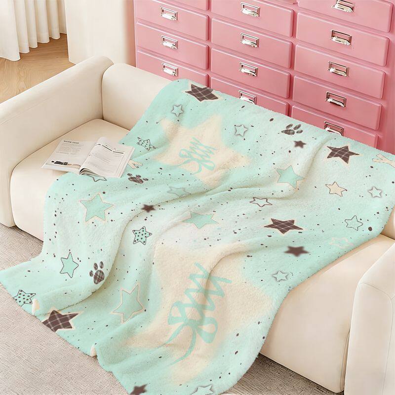Star Patterned Soft Plush Blanket