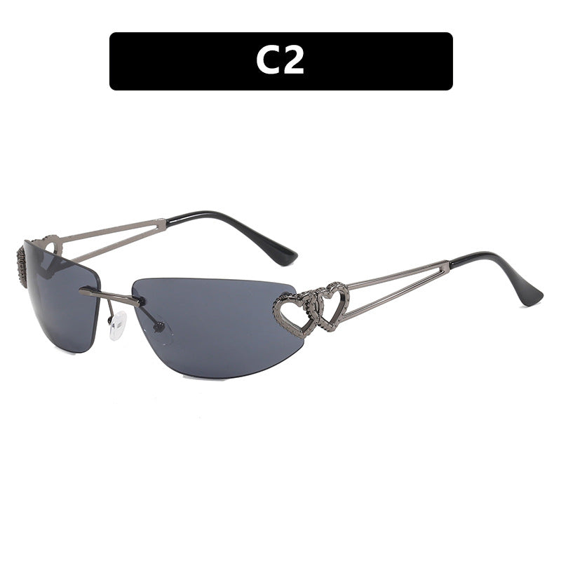 Women's Cat-Eye Sunglasses with Unique Heart Design and Protective UV Filter Stornfield