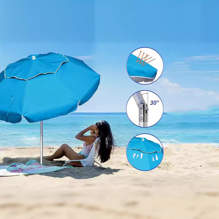 Ladies Beach Umbrella with Stable Ground Anchoring Stornfield
