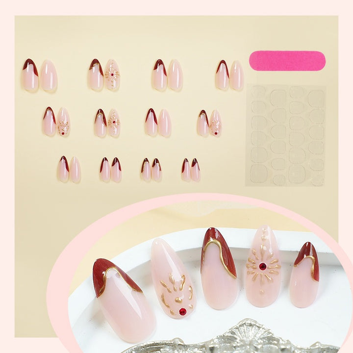 Artificial nail set with elegant decorations Stornfield