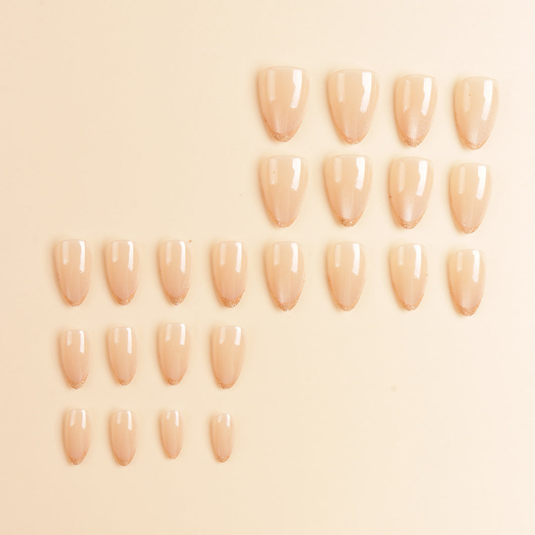 Elegant Ombre Glitter Nail Tips Stornfield