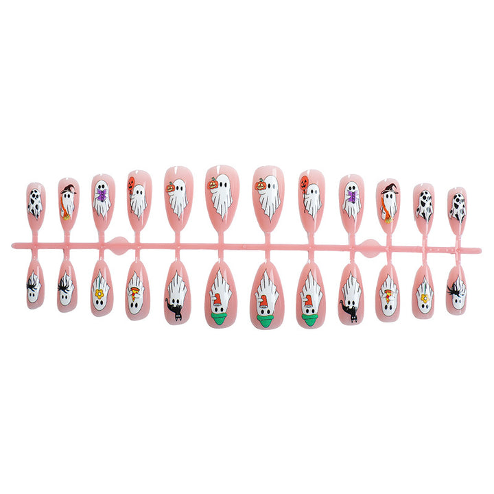 Creative Nail Art Set with Halloween-Themed Colors Stornfield