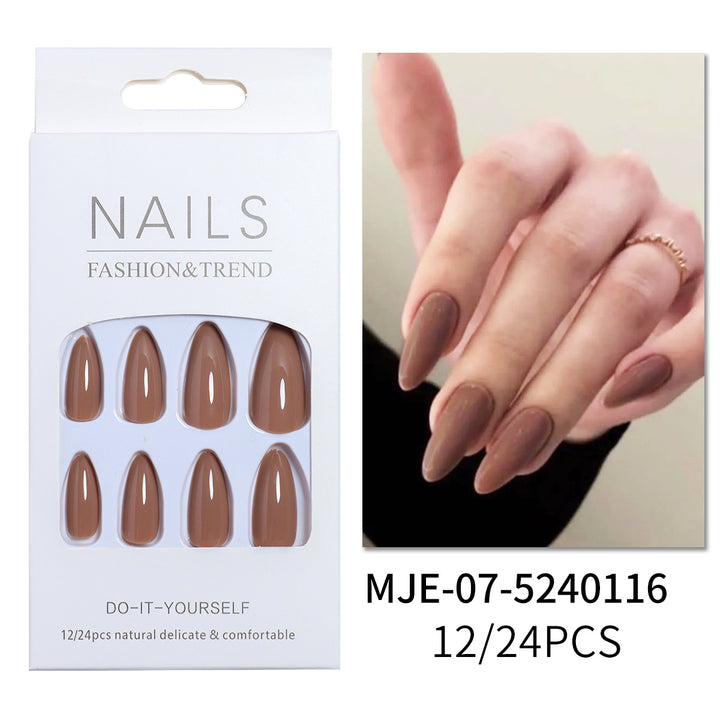 Natural Finish Press-On Nail Set Stornfield