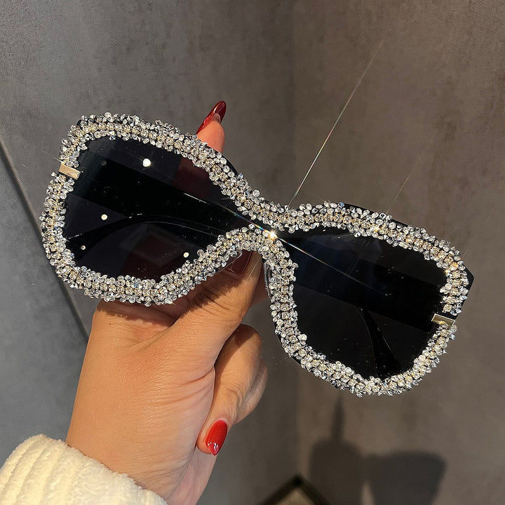 Women's Glamorous Sunglasses with Striking Crystal Frame Stornfield