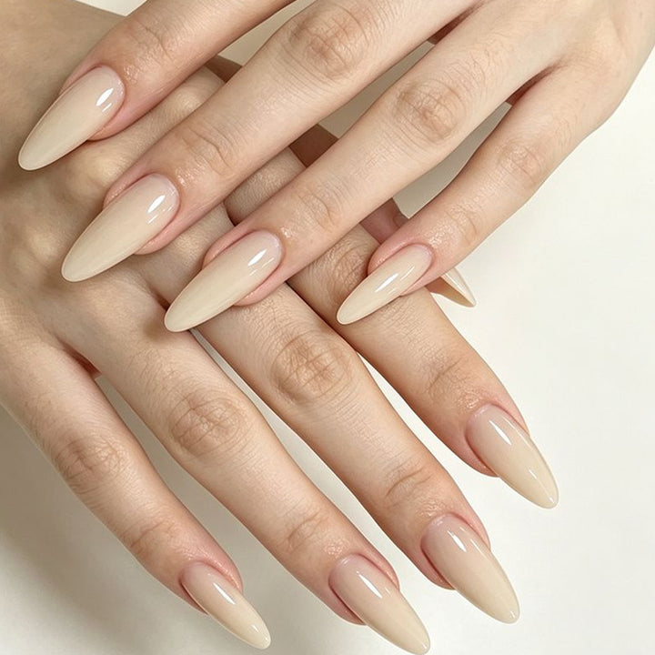 Elegant Almond-Shaped Acrylic Nail Extensions Stornfield