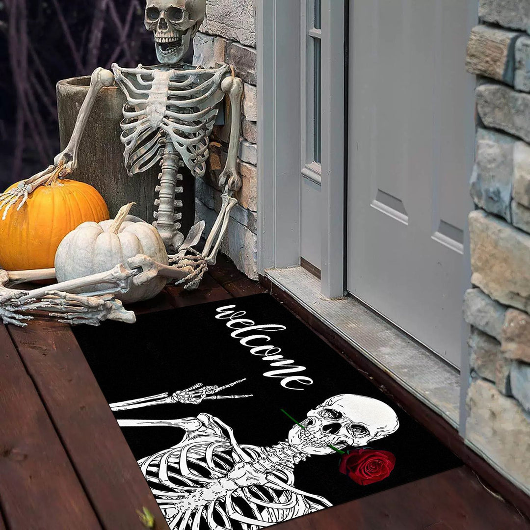 Halloween-Themed Decorative Welcome Mat for Home