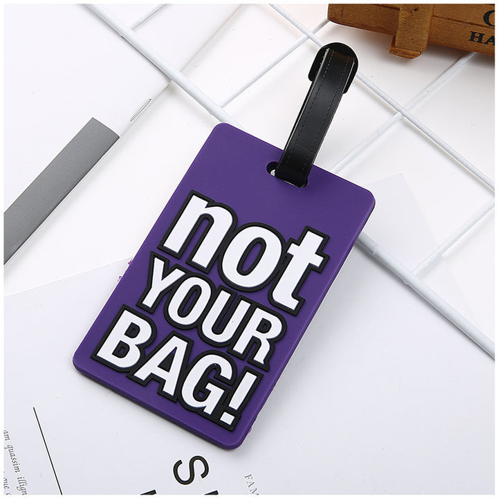 Unisex Luggage Tag with Eye-catching Message Bowlift