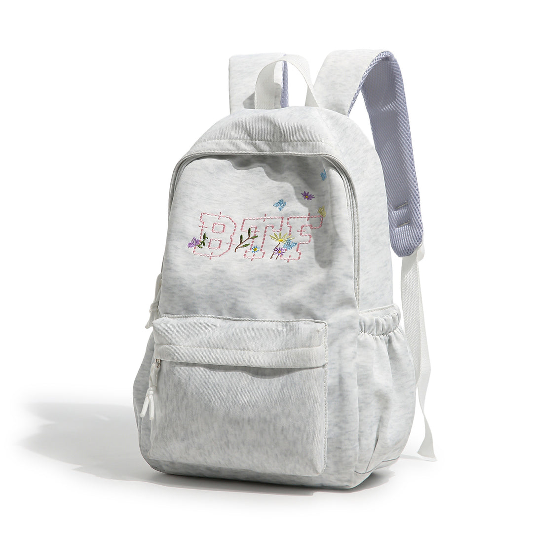 Embroidered Floral Casual Backpack Stornfield