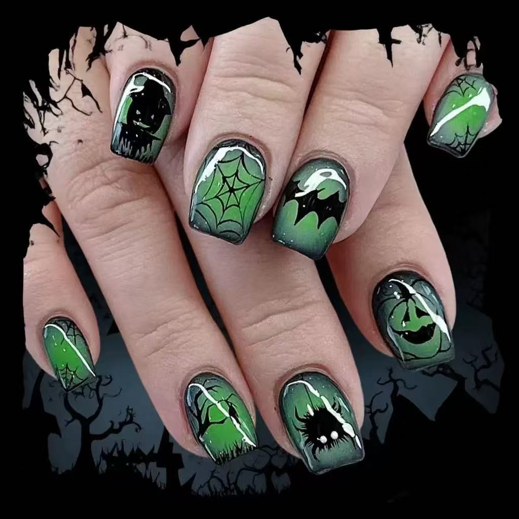 Halloween Nail Art Set with Creative 3D Designs Stornfield