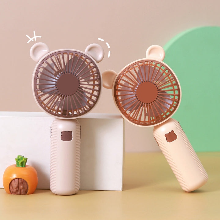 Ladies Portable Handheld Fan in Cute Bear Design Stornfield