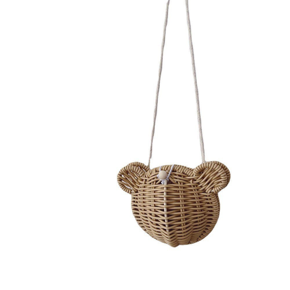 Ladies Playful Basket with Bear Motif Stornfield