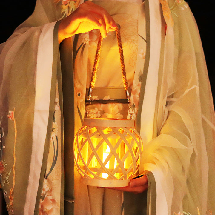 Handmade Lantern Made Of Natural Materials Stornfield