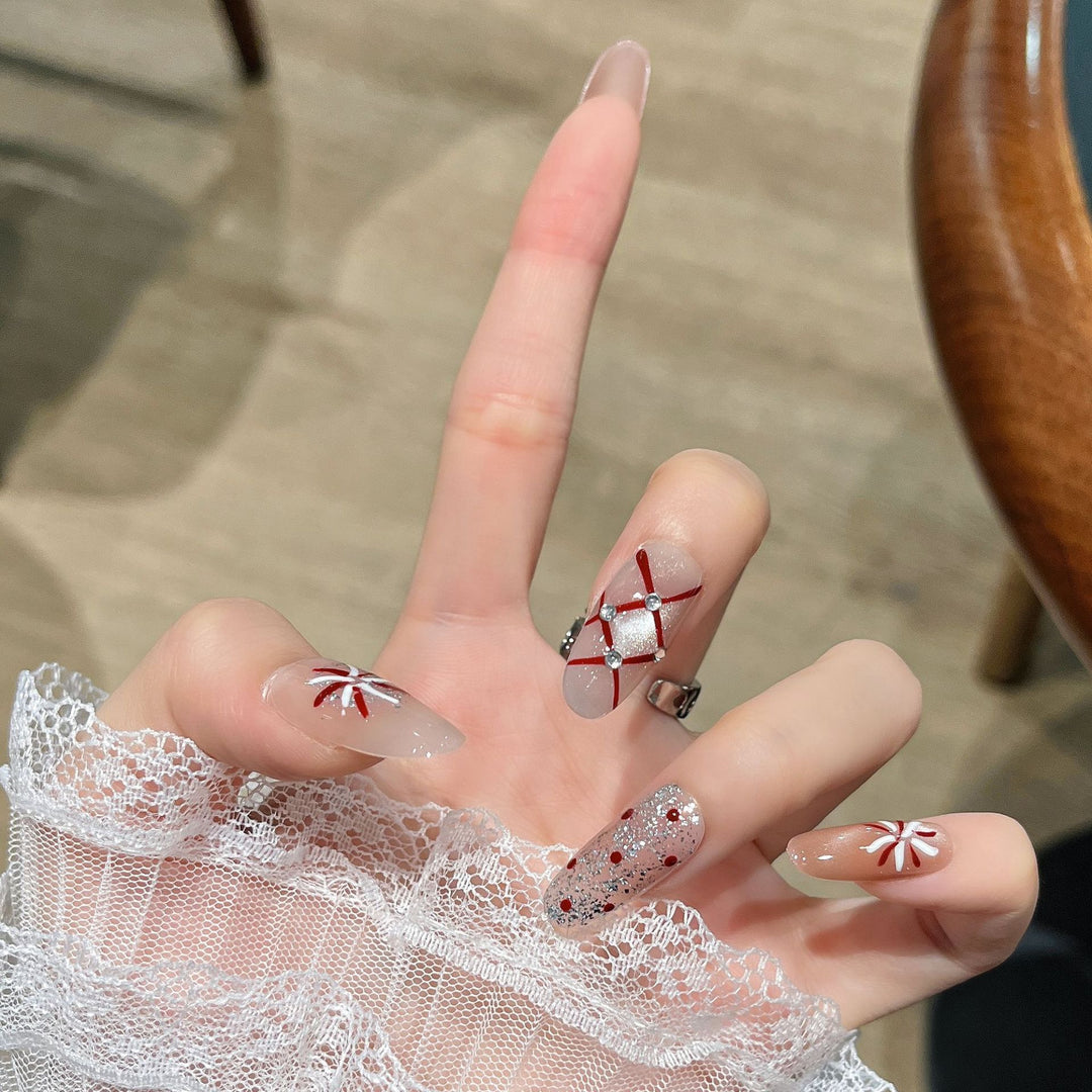 Festive Decorative Press-On Nail Art Stornfield
