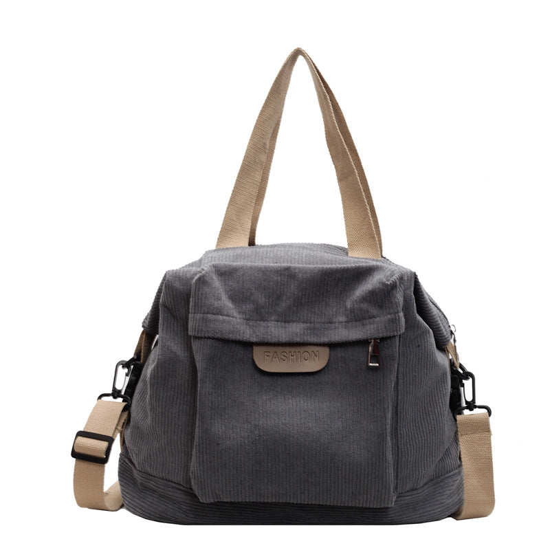Corduroy Casual Shoulder Tote Bag Stornfield