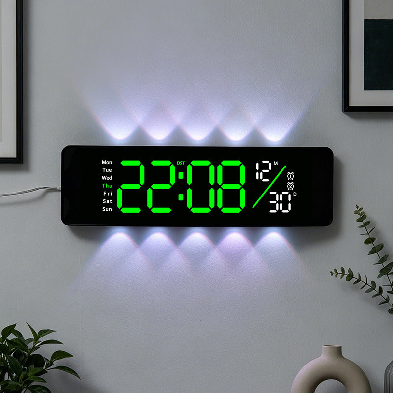 Digital display alarm clock with weekday display and temperature Stornfield