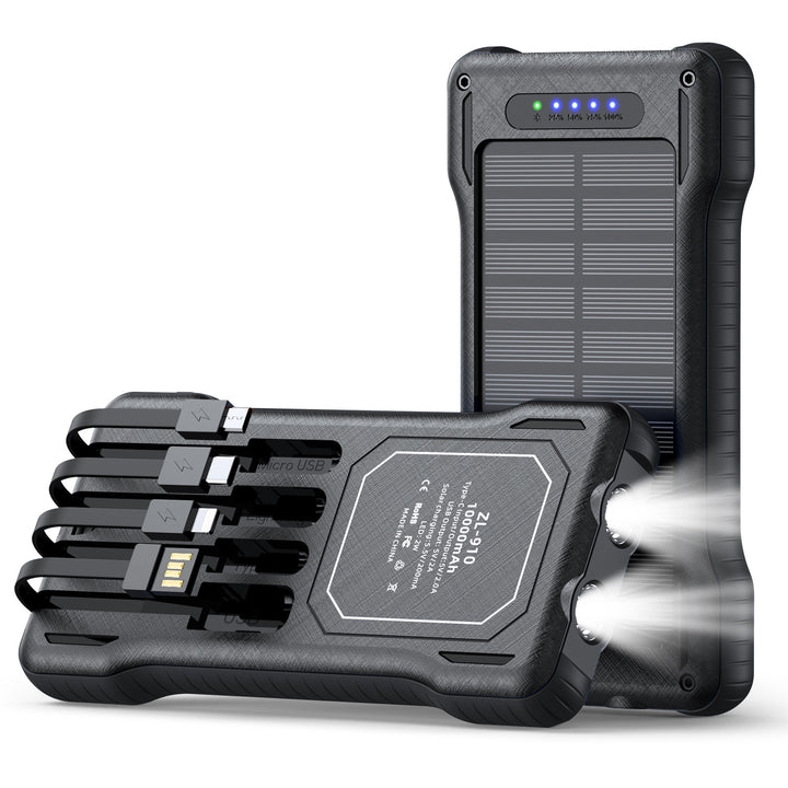 Solar Powerbank with Integrated LED Light Stornfield