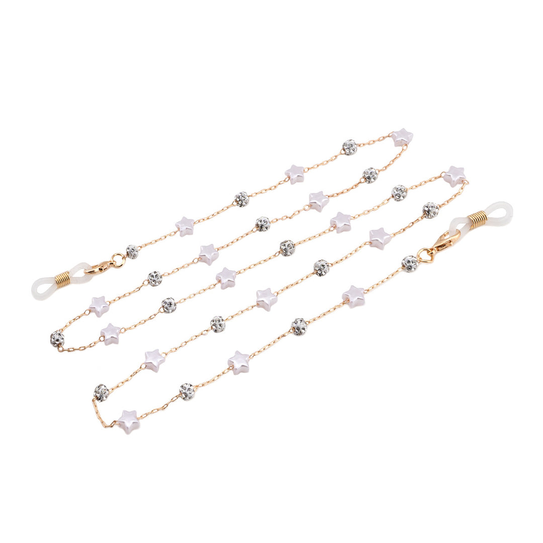 Elegant Crystal and Pearl Eyewear Chain Stornfield