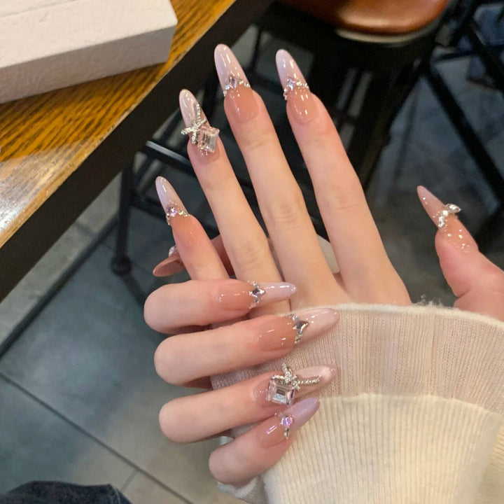 Artistic Nail Design with Decorative Elements Stornfield