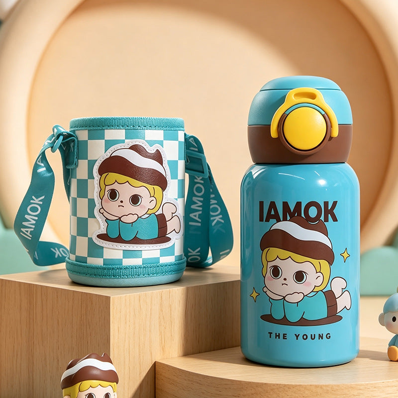 Insulated water bottle with practical carrying strap Stornfield