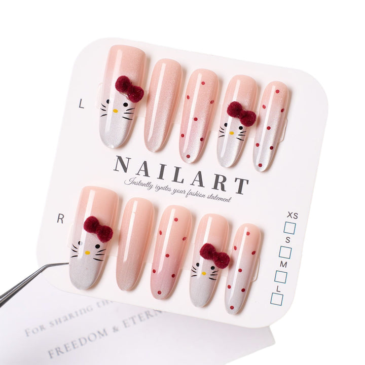 Artistic Character-Themed Press-On Nail Set Stornfield