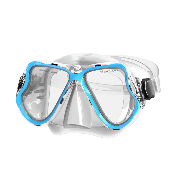 Diving mask with wide field of vision and impact-resistant design Stornfield