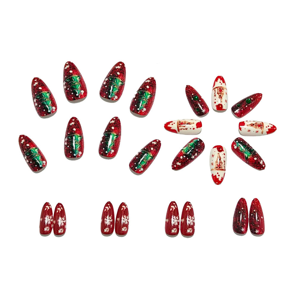Festive artificial nails with winter motif Stornfield